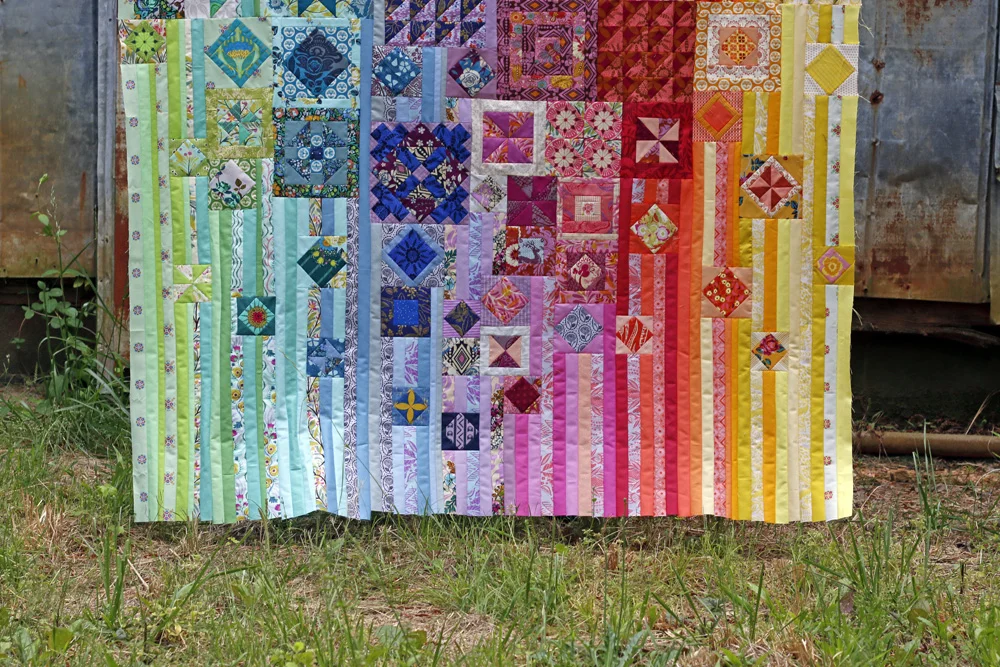Gypsy Wife: my Freespirit quilt top — Stitched in Color